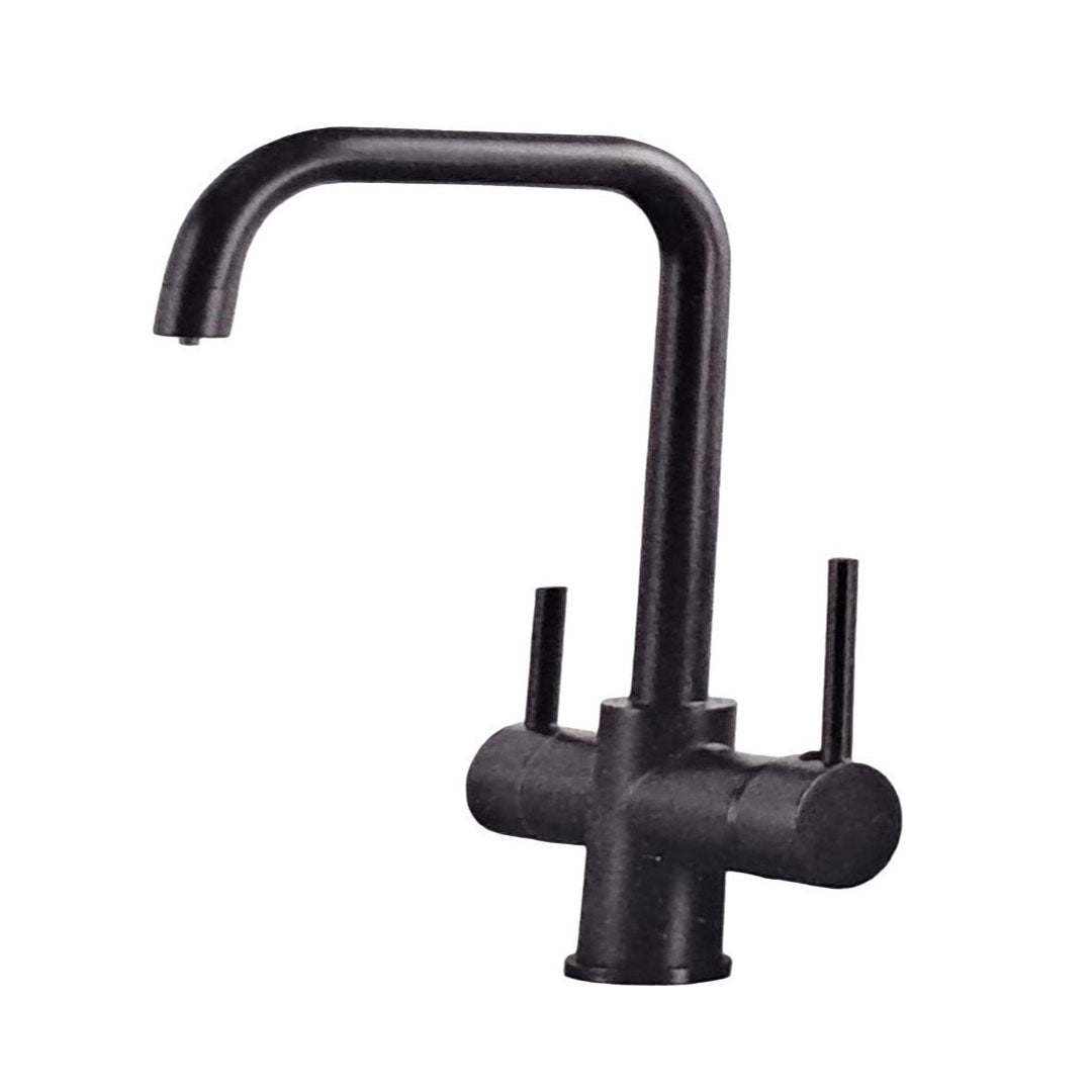 Grifo recto negro de 3 vías con comando – SW 7610BL