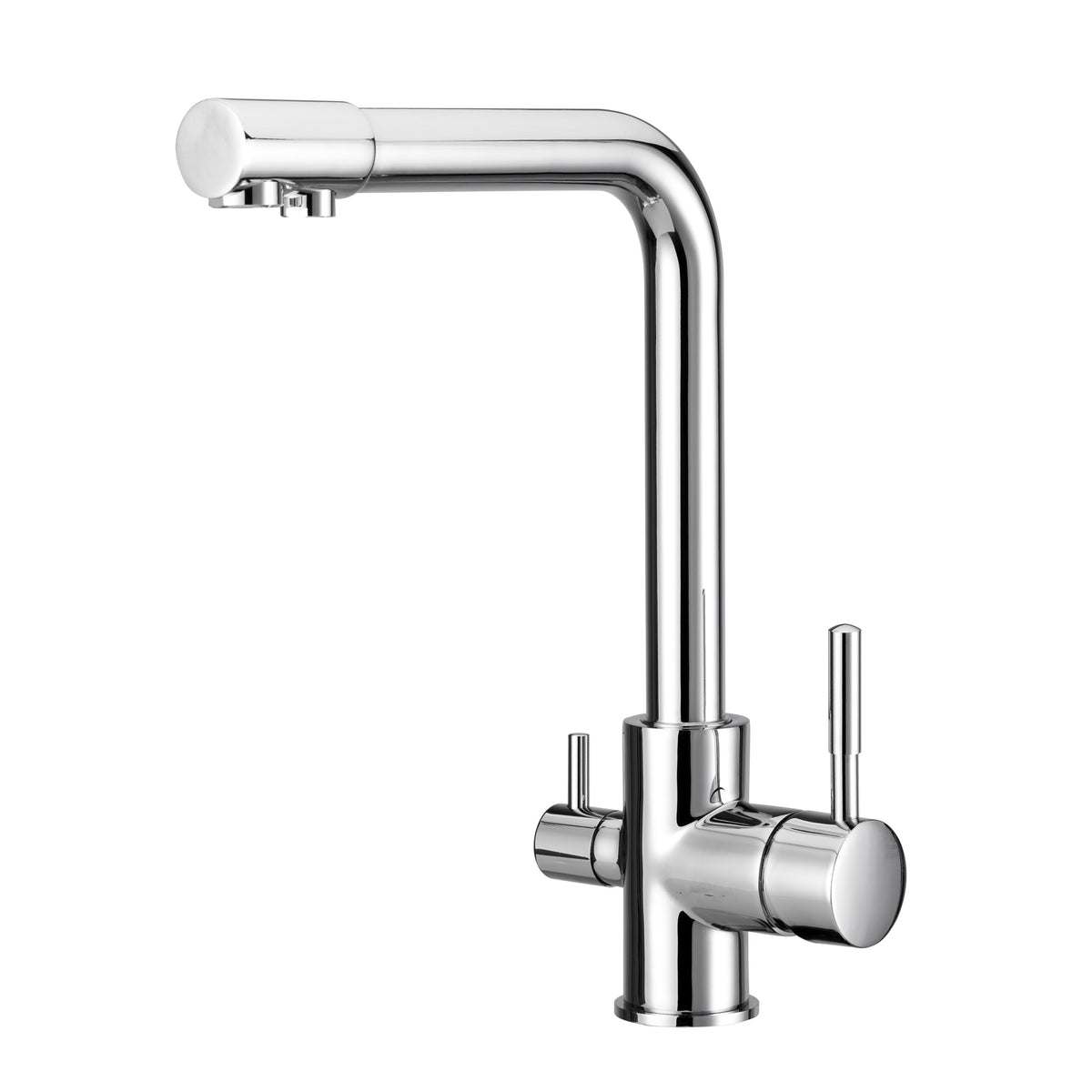 Grifo de 3 vías recto para purificador bajo mesada
