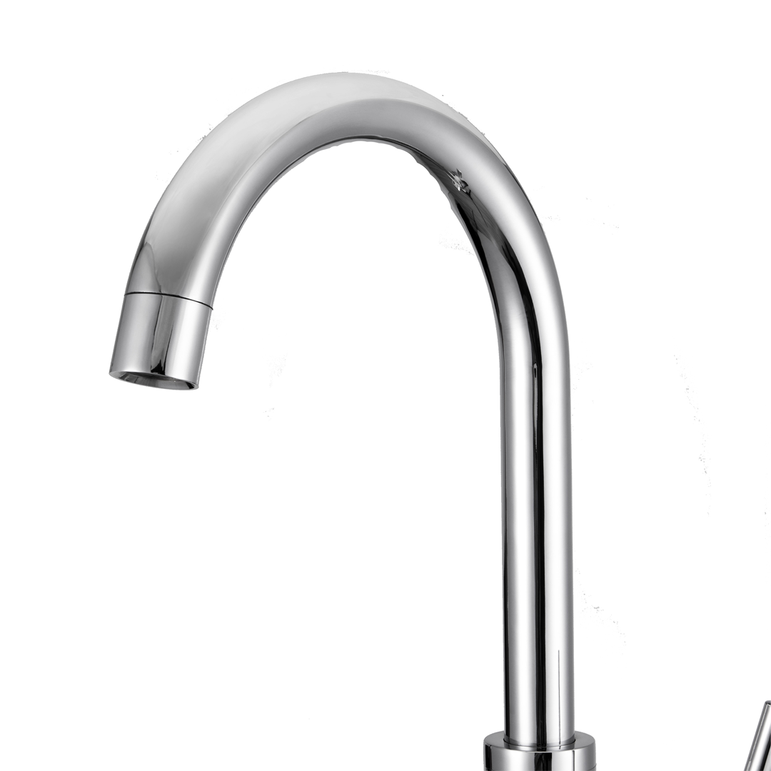 Grifo de 3 vías curvo para purificador bajo mesada