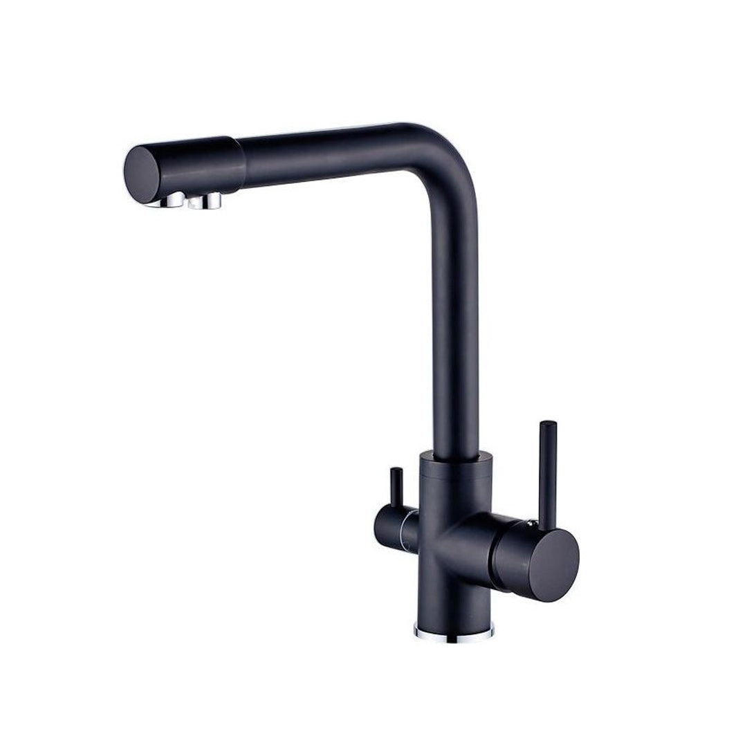 Grifo de 3 vías recto para purificador bajo mesada