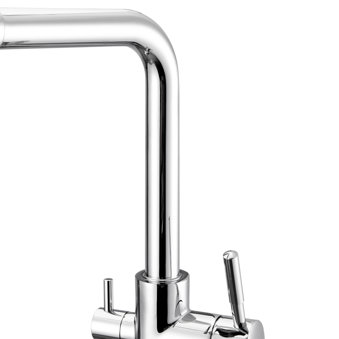 Grifo de 3 vías recto para purificador bajo mesada