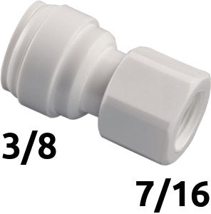 Conector 3/8 para grifo de 1 vía