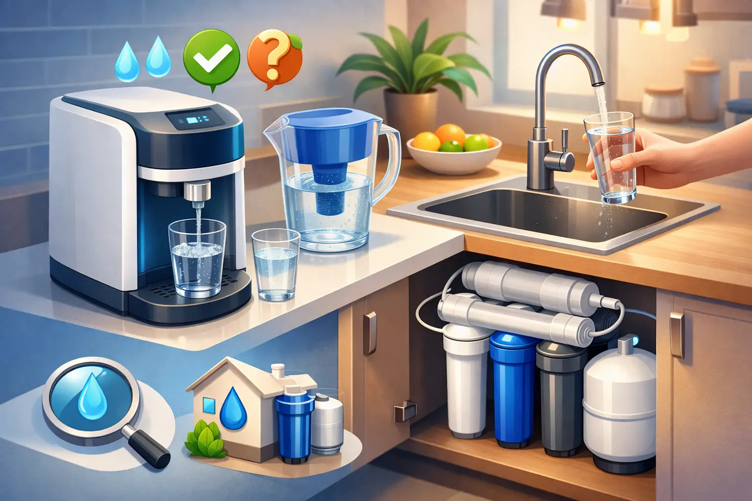 Cómo elegir purificador de agua en casa